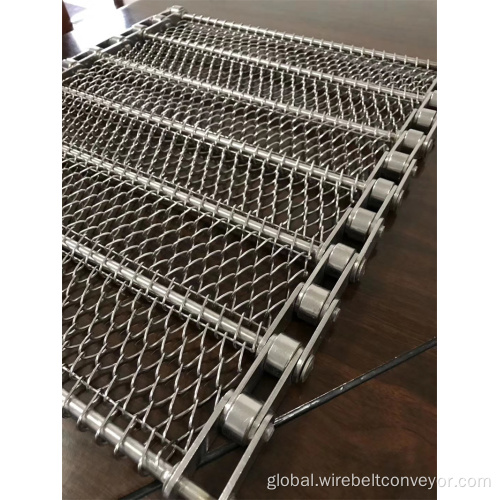 Oven Conveyor Belt Metal Mesh Chain Conveyor Belt For Roasting Food Factory